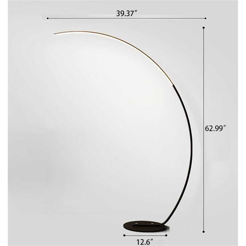 62.99 Inches Metal Arched Floor Lamp