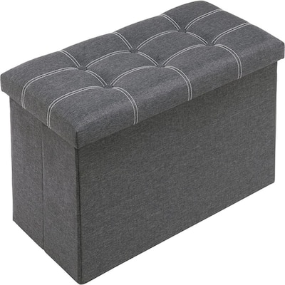 Folding Storage Ottoman Bench for Living Room