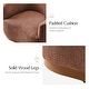 preview thumbnail 61 of 67, HULALA HOME Gema Modern Swivel Chenille Ergonomic Barrel Accent Chair with Solid Wood Legs Set of 2