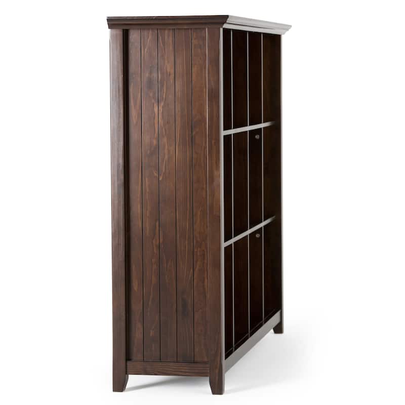 WYNDENHALL Normandy SOLID WOOD 48 inch x 57 inch Transitional 12 Cube Storage - 57"w x 15.75"d x 48"h