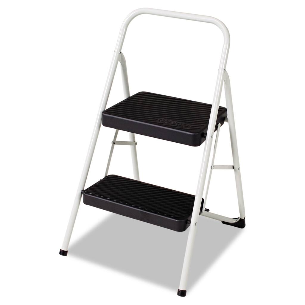 2-Step Folding Steel Step Stool, 200lbs