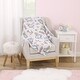 preview thumbnail 4 of 2, Disney Alice in Wonderland Light Blue, Pink, Yellow, and White Super Soft Plush Baby Blanket