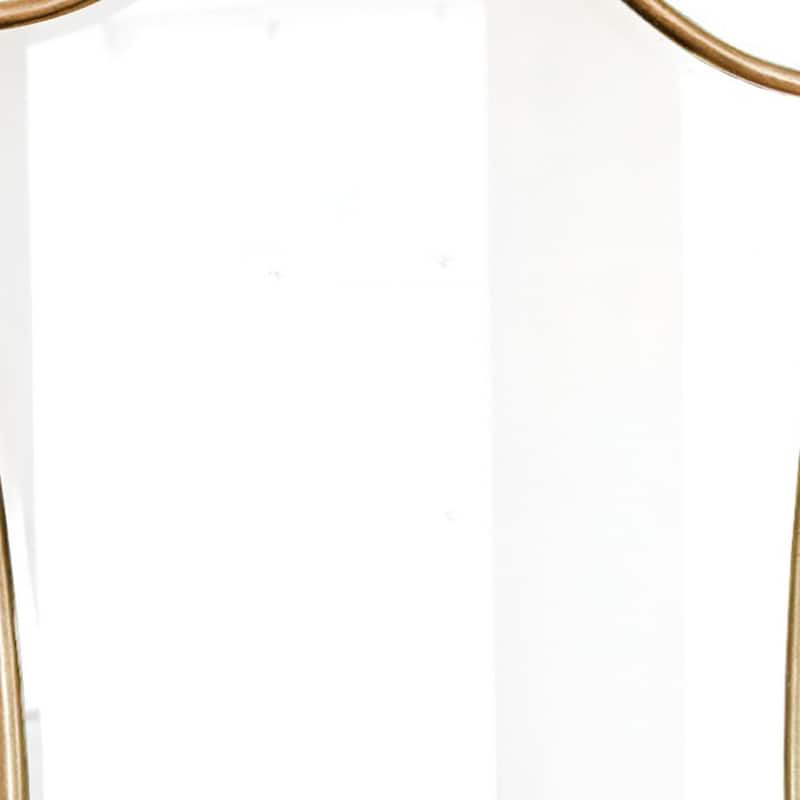 HomeRoots 31" Gold Scalloped Metal Framed Accent Mirror - 18.15' X '30.55' X '0.6