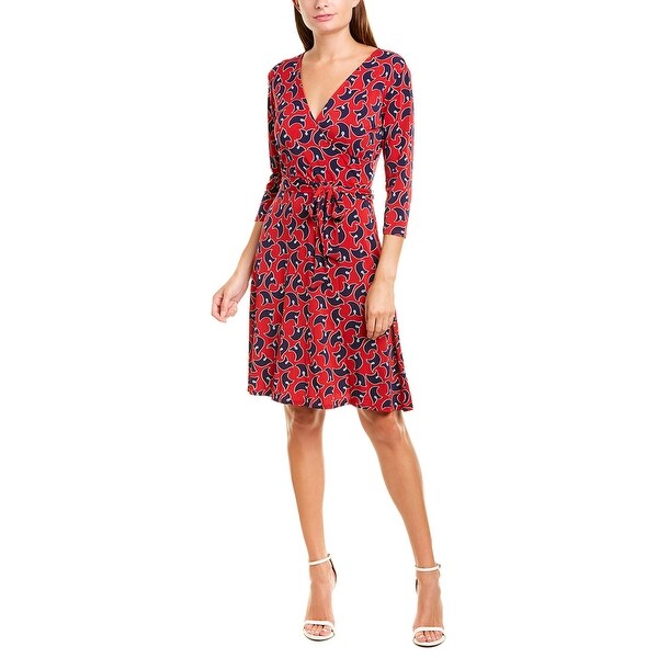 leota faux wrap dress