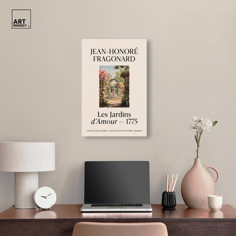 Romantic Gardens Canvas by Art Remedy, Gallery Wrapped