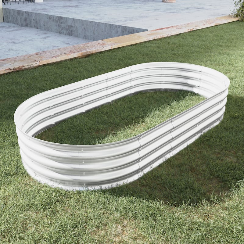 1PCS Raised Garden Galvanized Planter
