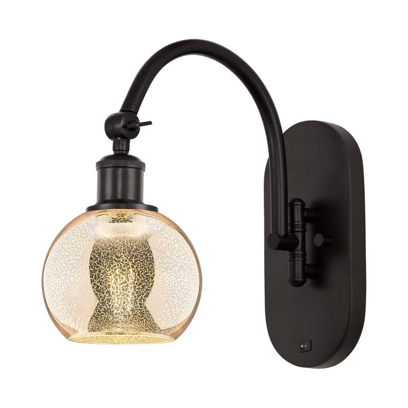 Innovations Lighting Endless Possibilities Ballston - Athens - 1 Light 6" Swiveling Sconce - Mercury/Oil Rubbed Bronze