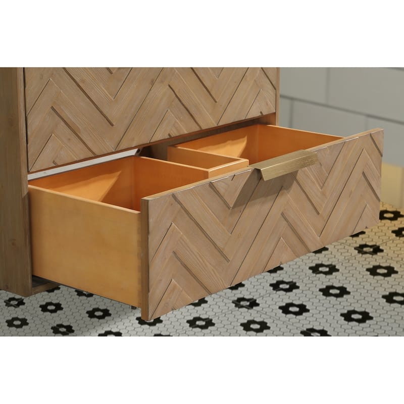 Ari Bath Carlsbad 36" Floating Bathroom Vanity Weathered Fir