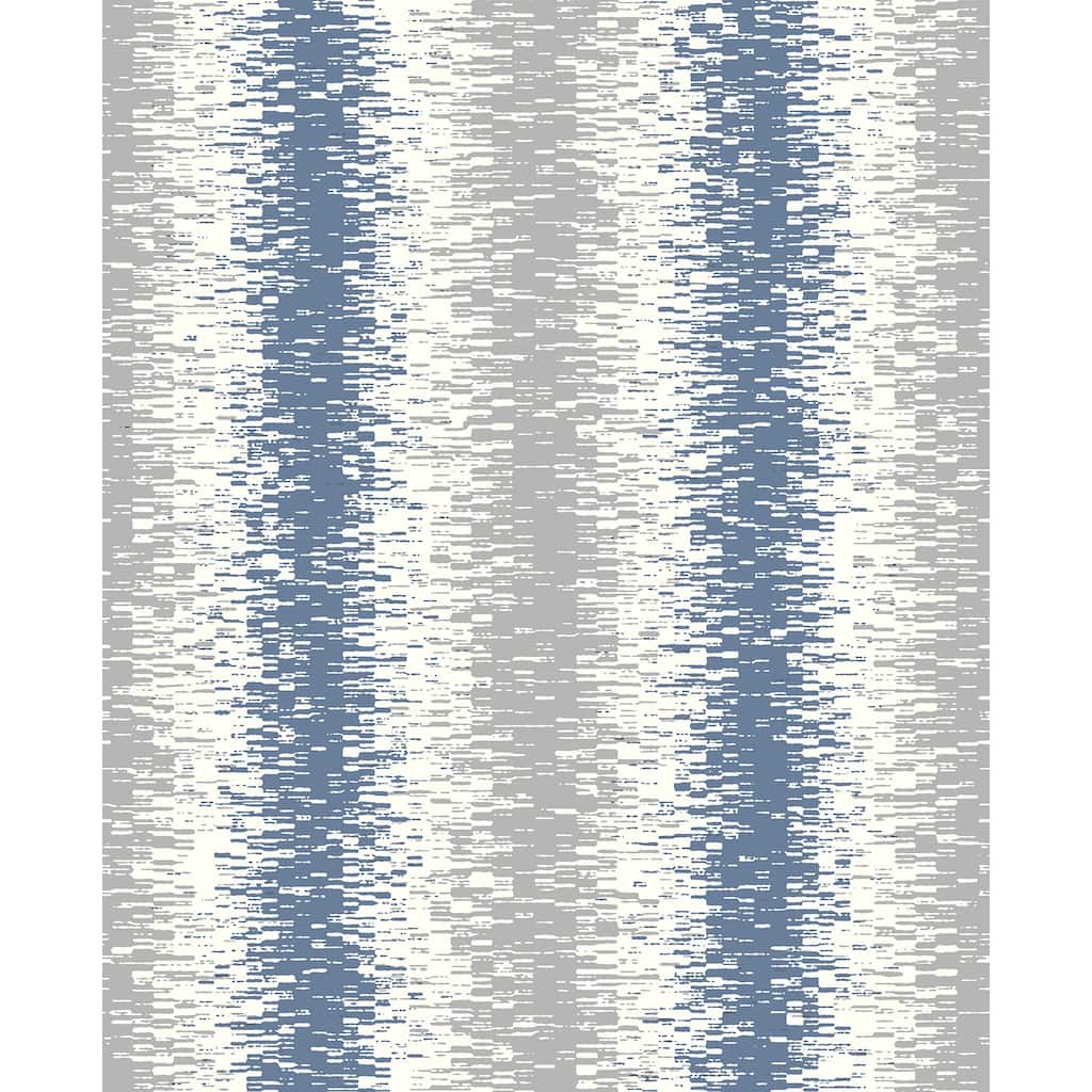 A-Street Prints Quake Blue Abstract Stripe Wallpaper