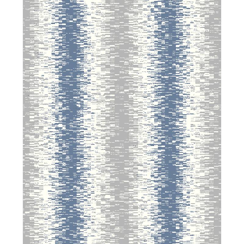 A-Street Prints Quake Blue Abstract Stripe Wallpaper