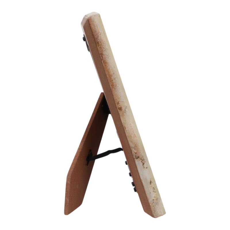 Stone Agate Decorative Frame Accents Modern Glam Style Sleek Display