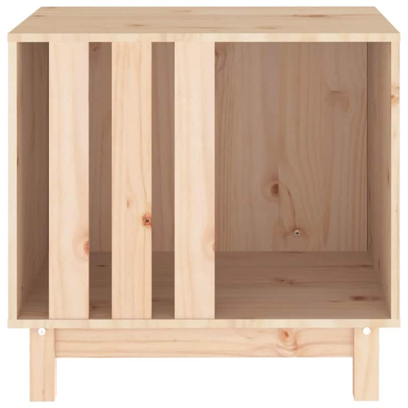 vidaXL Dog House Natural Wood Solid Pine Wood Medium Durable Dog House