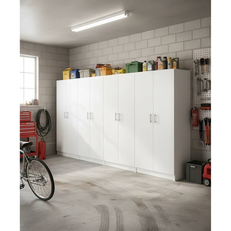 Modex Multi-Purpose Utility Storage Cabinet (4-Piece Set) - W 126″ × D 15.7″ × H 70.9″