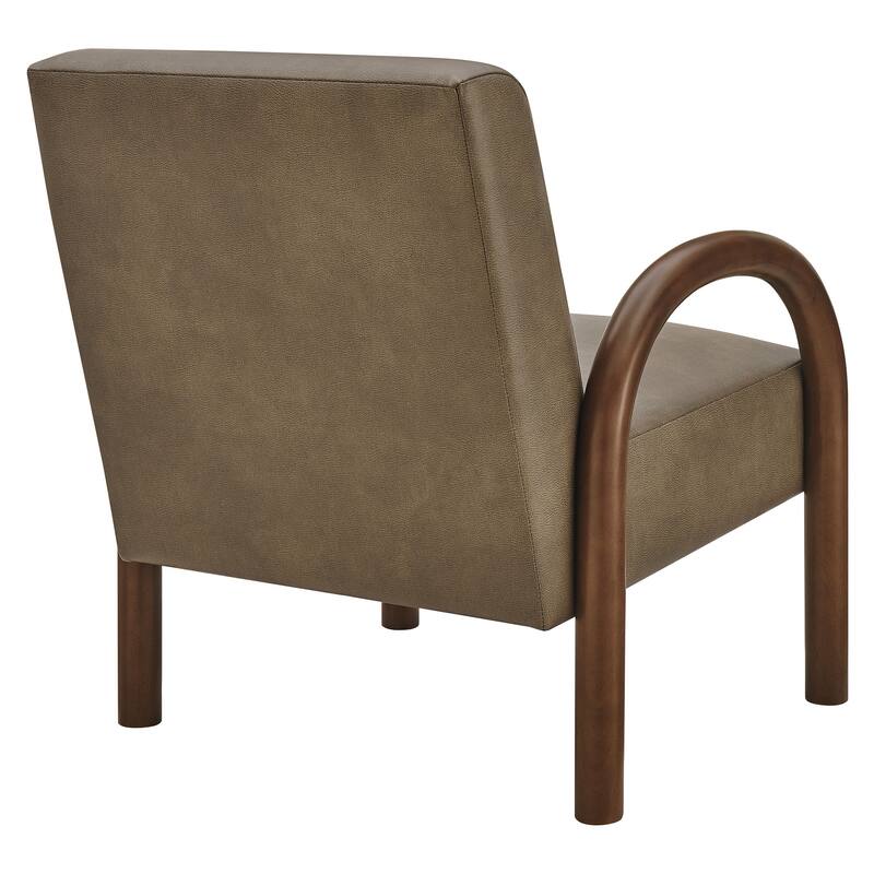 Lunet Faux Leather Upholstered Accent Chair