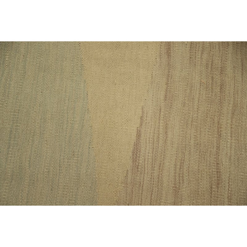 Hand Woven Oriental 100% Wool Carpet Southwestern Modern Beige & Ivories Kilim Area Rug - 11' 9'' X 9' 0''