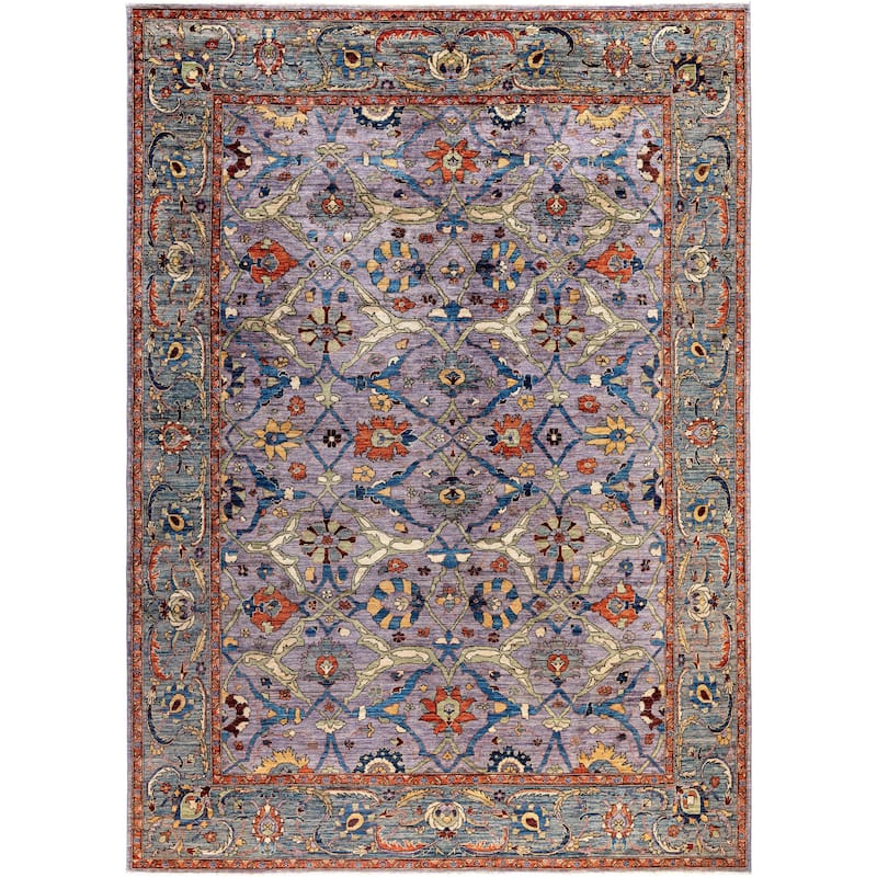 Serapi One-of-a-Kind Hand-Knotted Area Rug - Purple - 8' 9" x 12' 3"