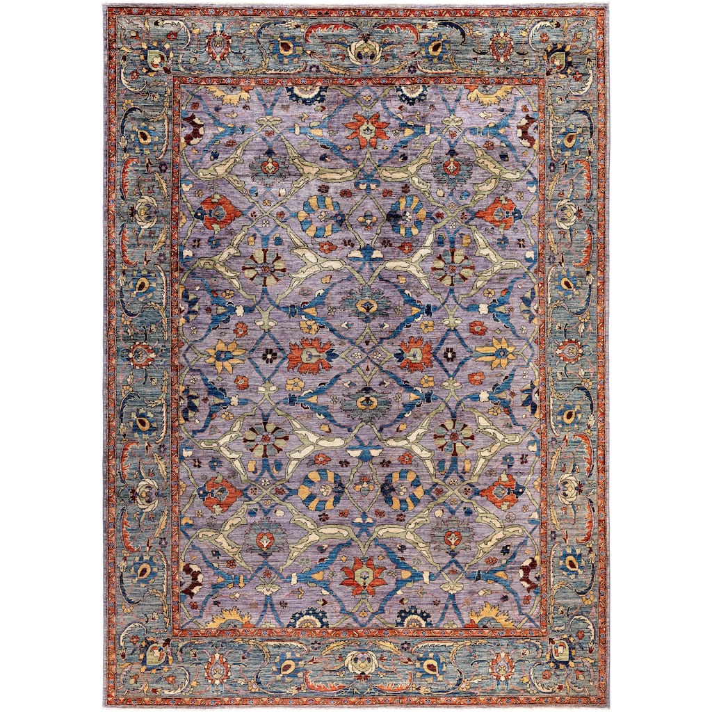 Serapi One-of-a-Kind Hand-Knotted Area Rug - Purple - 8' 9" x 12' 3"