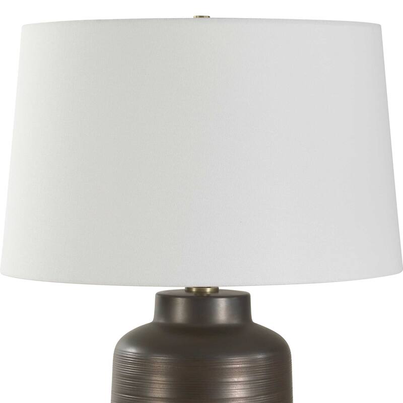 Uttermost Calderone Bronze Table Lamp - 18"W x 18"D x 26.75"H