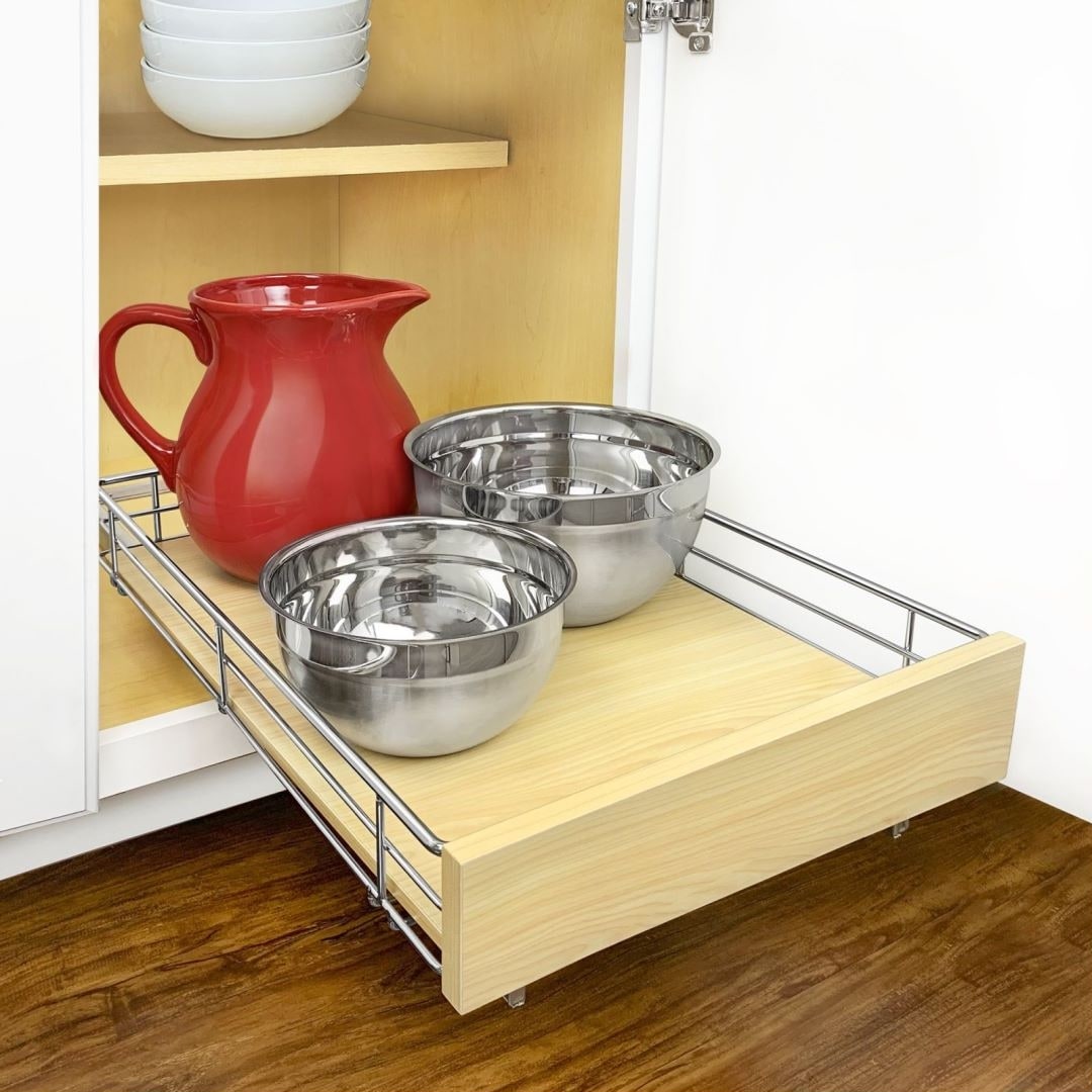 Seville Classics Pull-Out Sliding Steel Wire Cabinet Drawer
