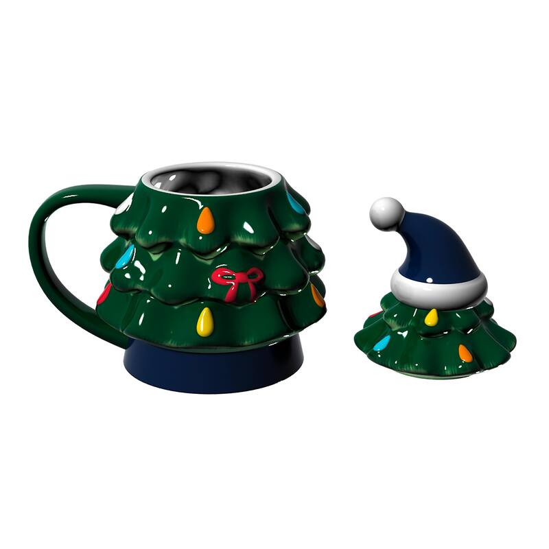 Penn State, 14 oz Ceramic Christmas Tree Cup Gift Set