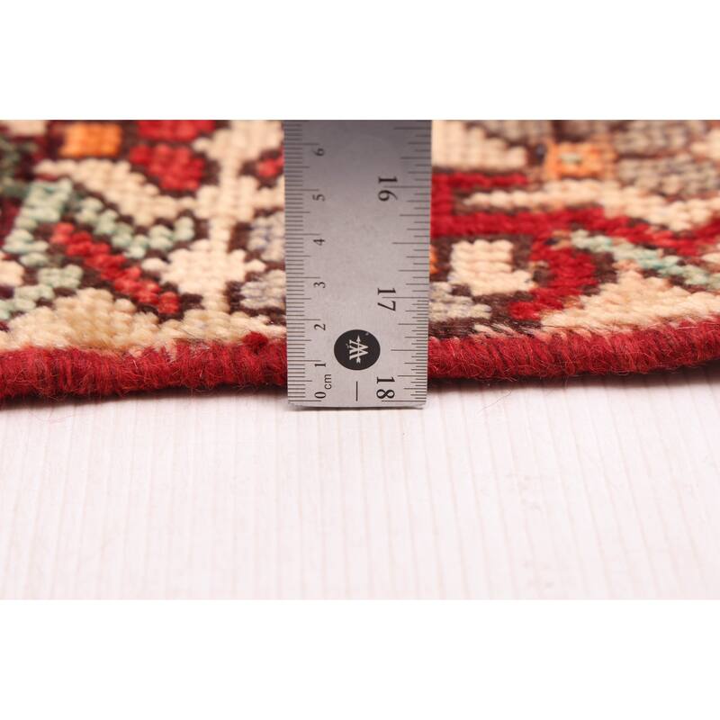 ECARPETGALLERY Hand-knotted Andelz Red Wool Rug - 4'3 x 6'9