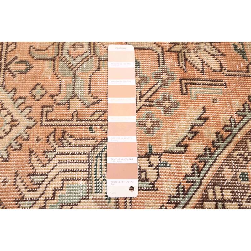 ECARPETGALLERY Hand-knotted Antalya Vintage Brown Wool Rug - 9'1 x 12'6