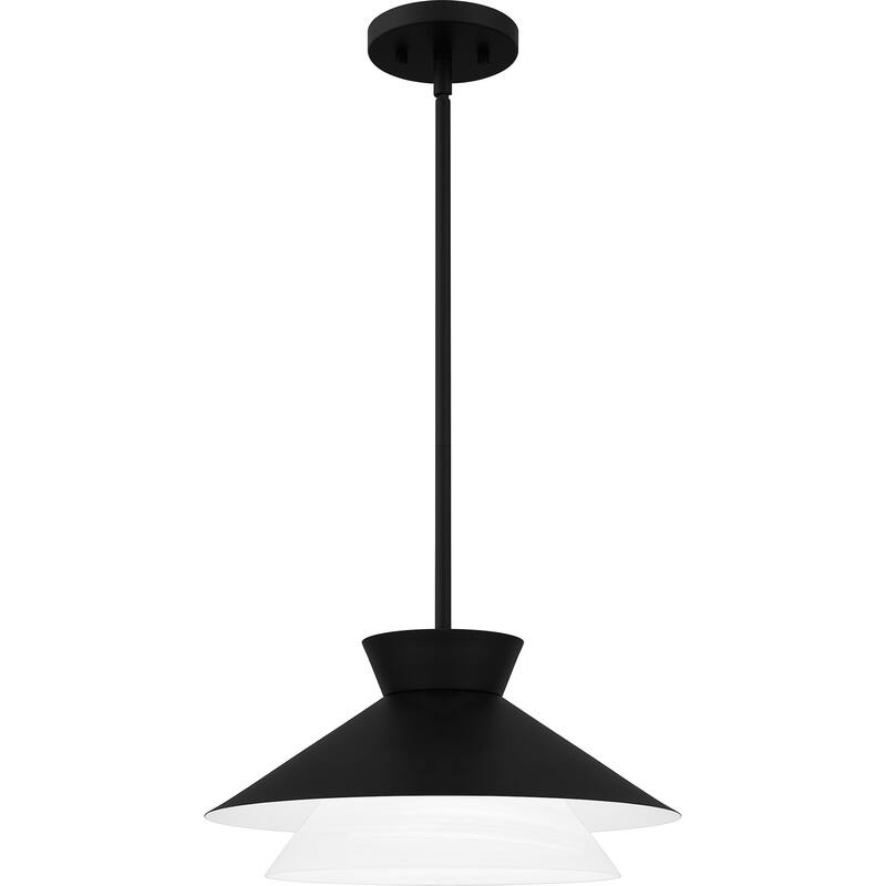 Lionel 1-Light Matte Black Pendant Light