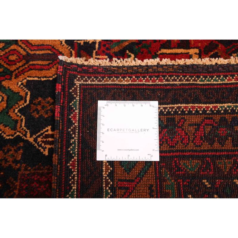 ECARPETGALLERY Hand-knotted Teimani Black Wool Rug - 3'9 x 6'4