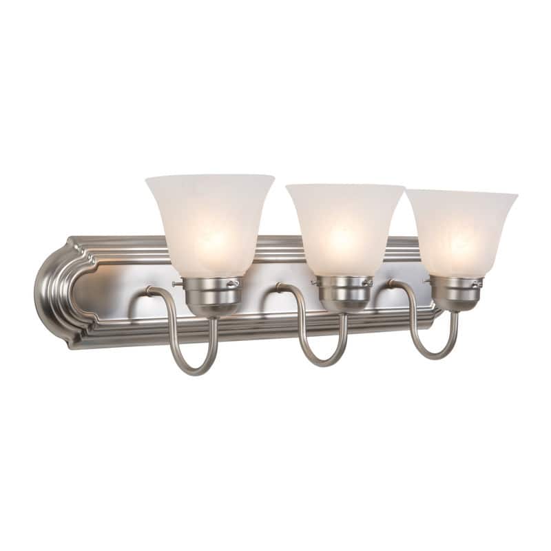 Yosemite Home Decor Vanity Lighting Series Three Lights Vanity - Silver