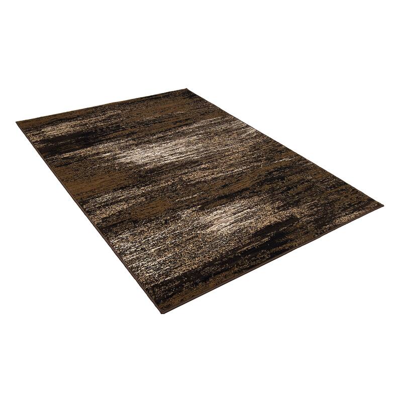 Allstar Exclusive Modern Brush Streak Pattern Area Rug