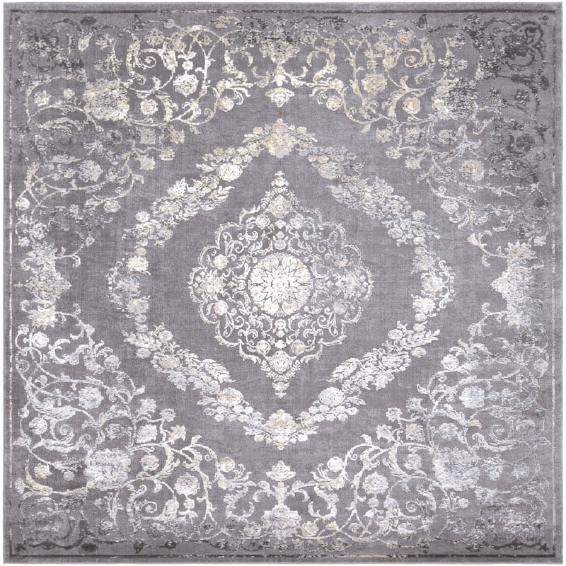 Livabliss Torrie Floral Medallion Area Rug