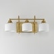preview thumbnail 4 of 8, Maxim 21493WT Bisque 3 Light 24" Wide Vanity Light