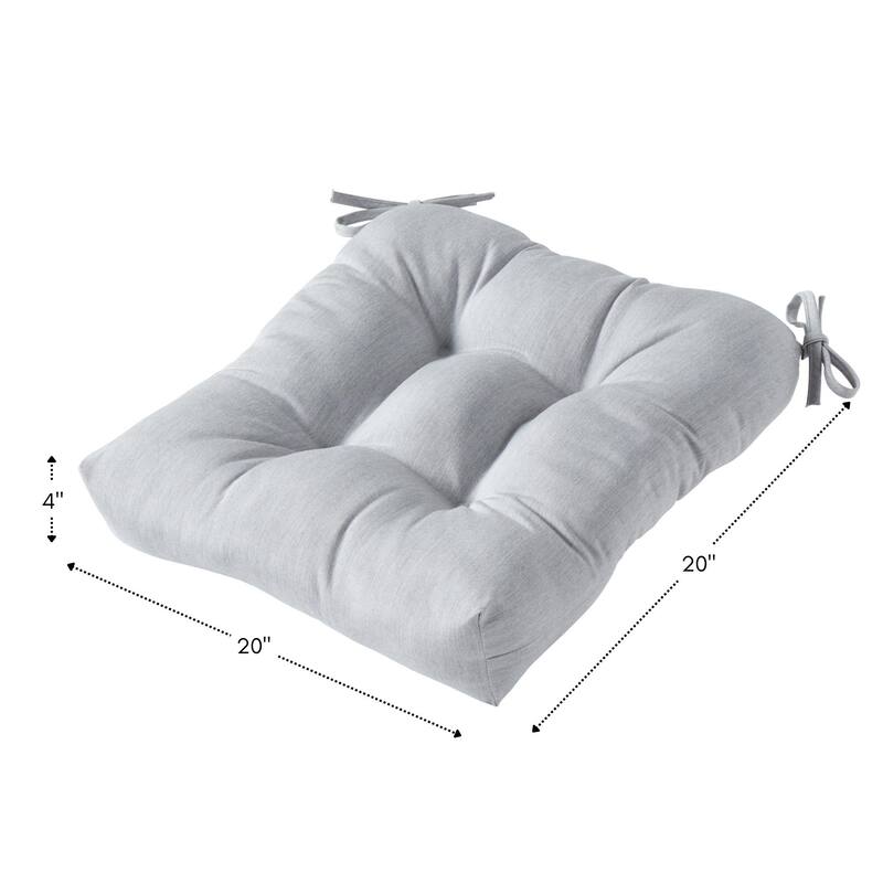 Sunbrella Tufted 20-inch Outdoor Chair Cushion by Greendale Home Fashions
