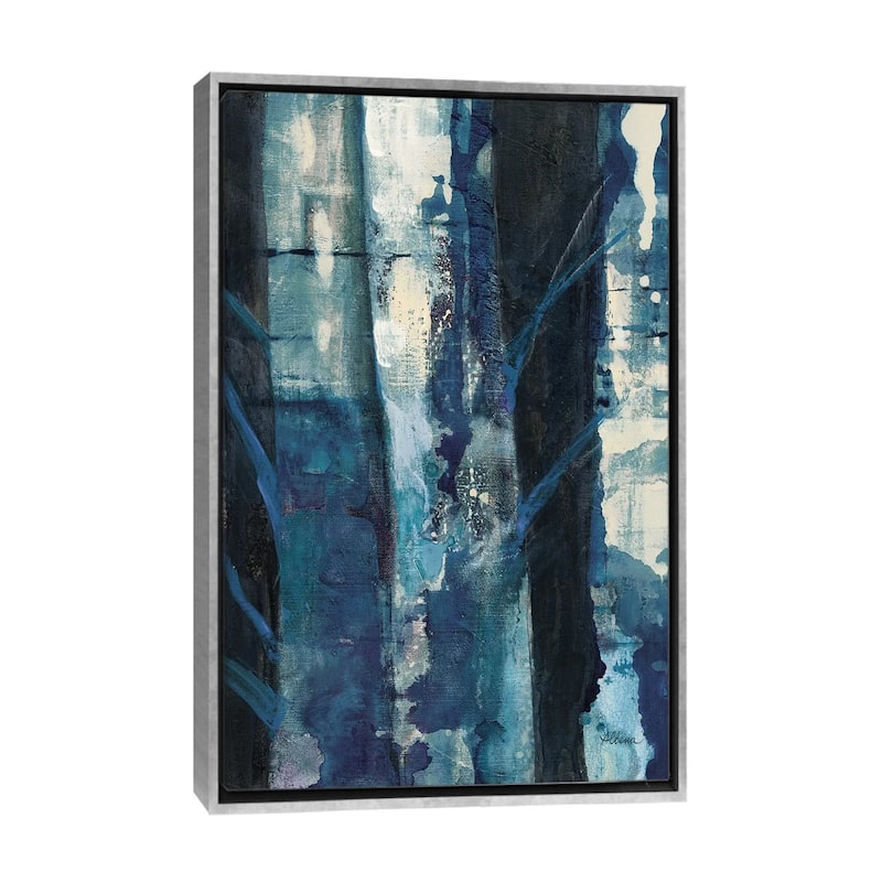"Deep Woods I Indigo" by Albena Hristova Framed