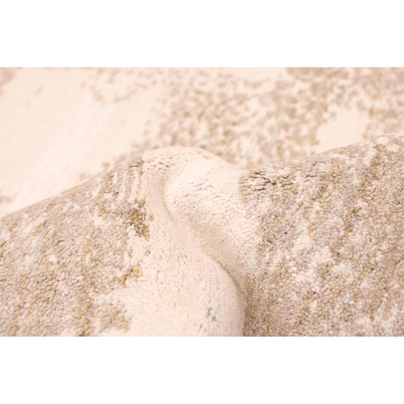 ECARPETGALLERY Hand Loomed Elysian Cream Rug - 8'2 x 9'10