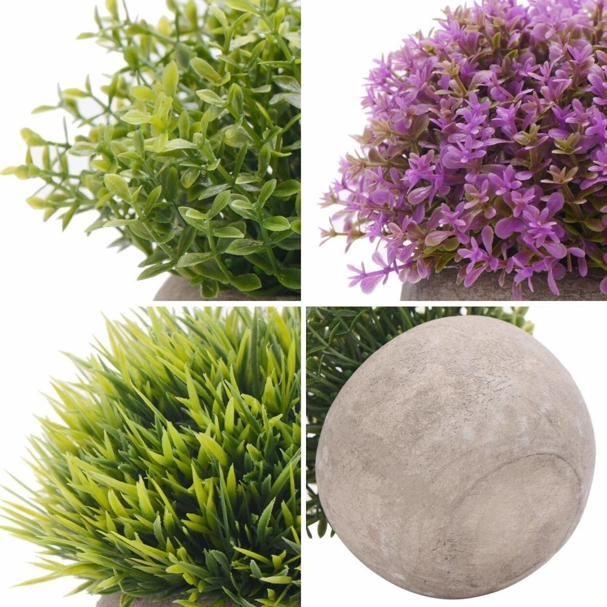 Shop Zitfri Artifical Potted Plants Fake Plants Small Faux