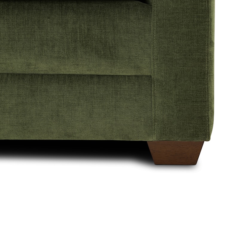 Poly and Bark Napa 82" Pull-Out Sofa Bed in Distressed Green