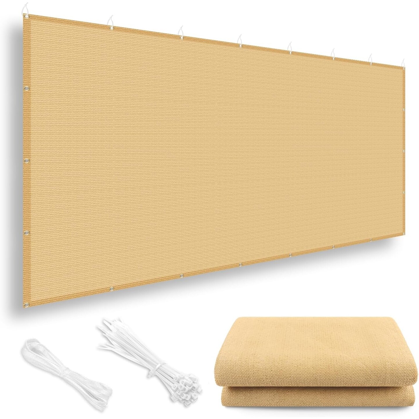 10x14FT Shade Cloth with Grommets, 95% UV Protection, Durable Pergola Cover for Patio, Deck, and Outdoor Spaces