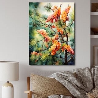 Designart "Pine Tree Autumn Symphony I" Tree Pine Wall Decor - Bed Bath ...