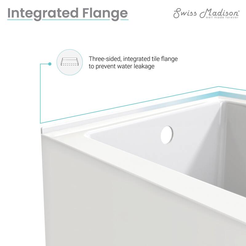 Voltaire 54" X 30" Alcove Bathtub with Apron