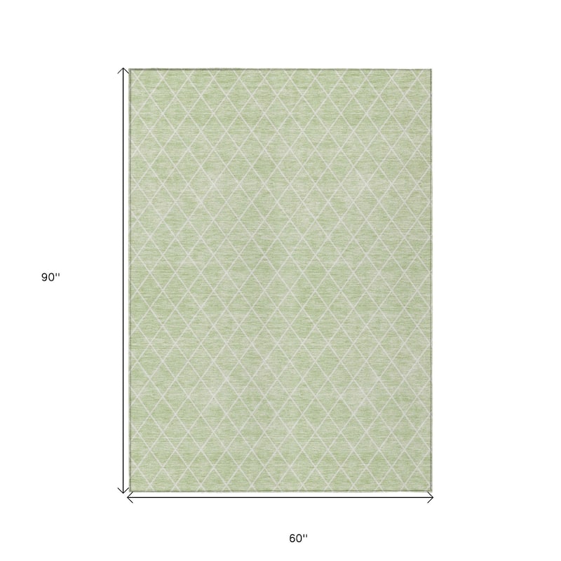HomeRoots Geometric Transitional Rectangle Outdoor Rug