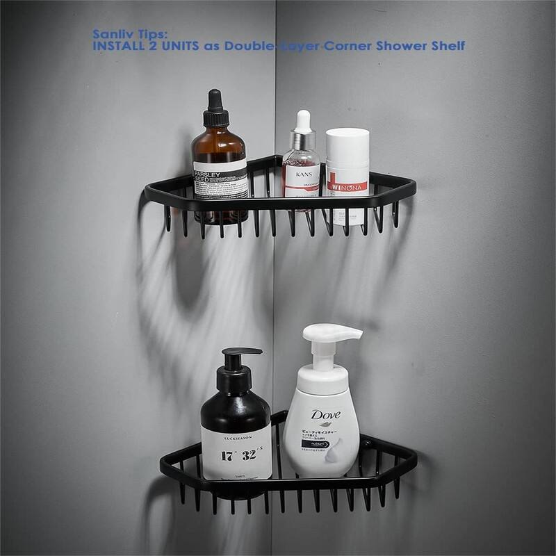 Shower Caddy Basket - 6.5"D x 9.3"W x 1.7"H
