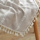 preview thumbnail 17 of 16, Enova Home High Quality Rectangle Cotton Linen Washable Tablecloth Stripe with Tassel for Home Party Wedding Dining Table