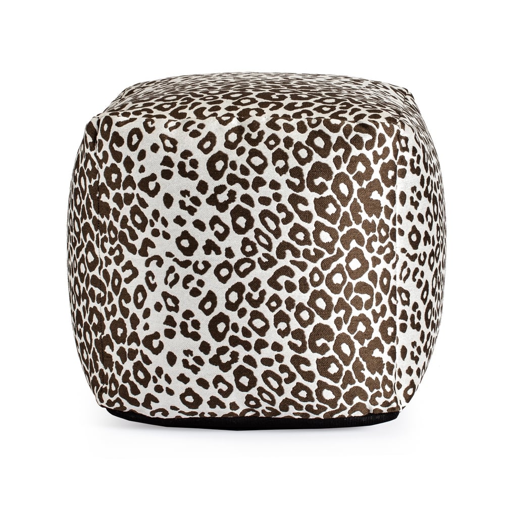 Jani Amur Indoor/Outdoor 18" x 18" Square Pouf Ottoman