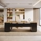 preview thumbnail 21 of 42, 85.8" L-Shaped Executive Desk, Extra Large Office Desk with Drawers