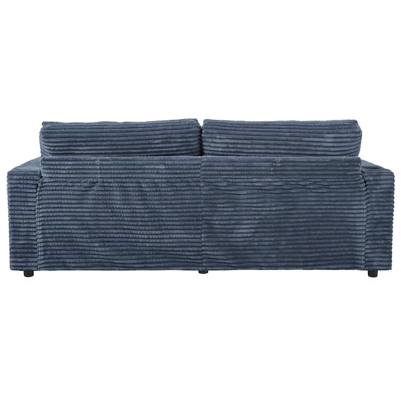Oversized Loveseat Double Chaise Lounge Sectional Sofa with USB Ports