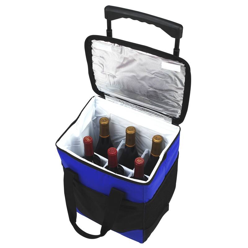 NCAA Washington State Cougars 32 Can Collapsible Rolling Cooler