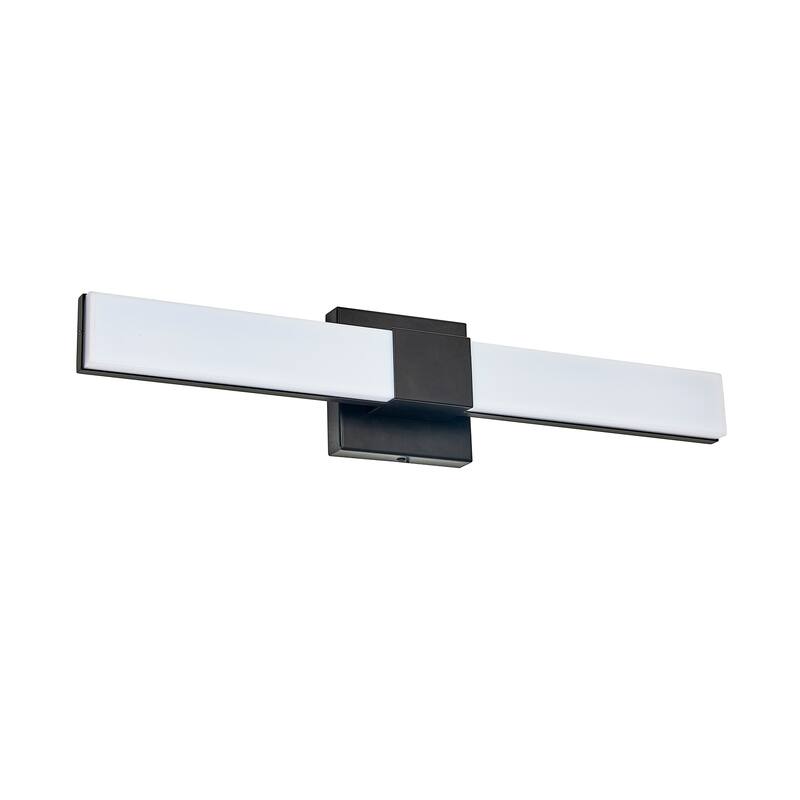 2 Way LED Light Wall Sconce - Black - 24"W x 5"H x 3"D