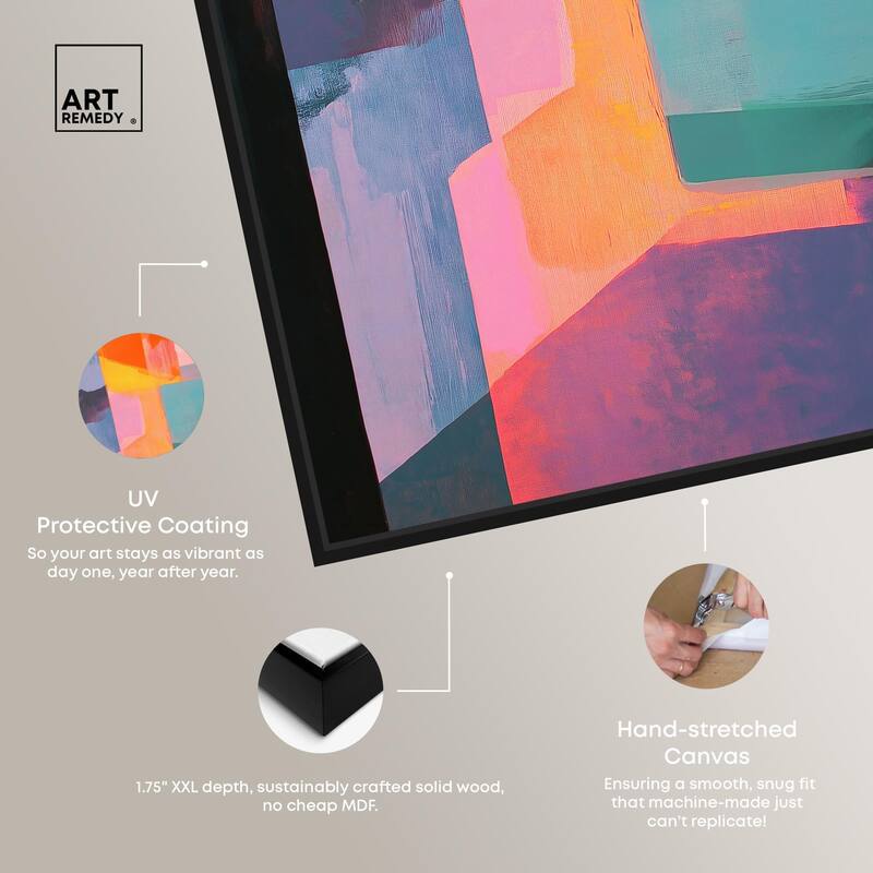 Color Blocks III Canvas by Art Remedy