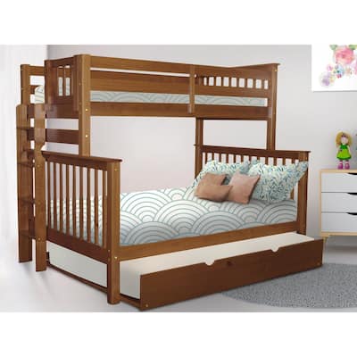 Taylor & Olive Trillium Twin over Full Bunk Bed & Full Trundle